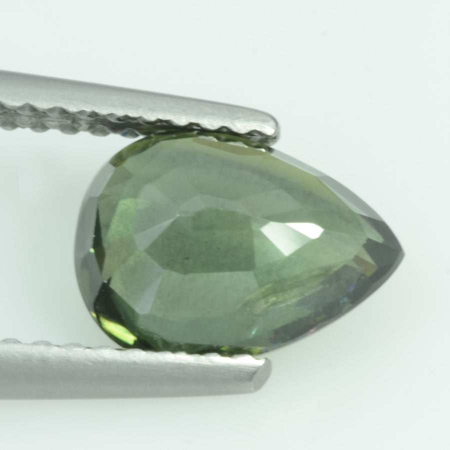 2.06 cts Natural Green Sapphire Loose Gemstone Pear Cut