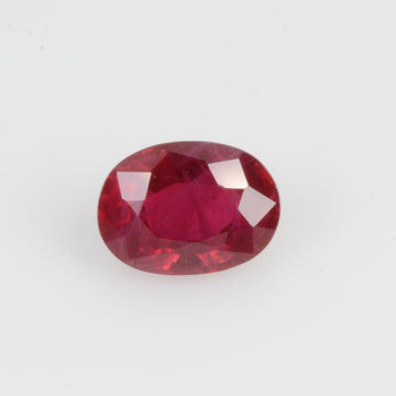 0.60 Cts Natural Burma Ruby Loose Gemstone Oval Cut
