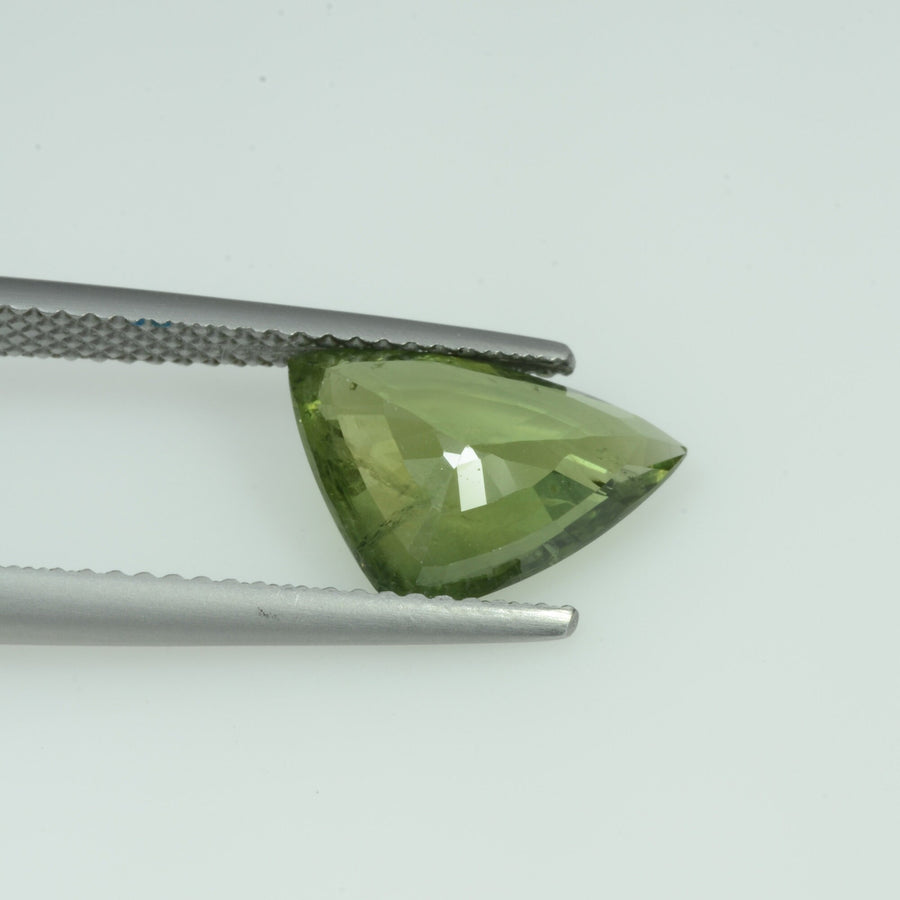 3.32 cts Natural Green Sapphire Loose Gemstone Trillion Cut