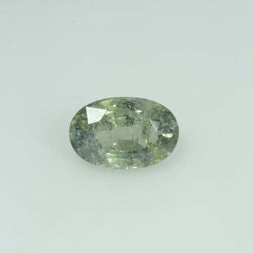 4.54 Cts Natural Green Sapphire Loose Gemstone Oval Cut