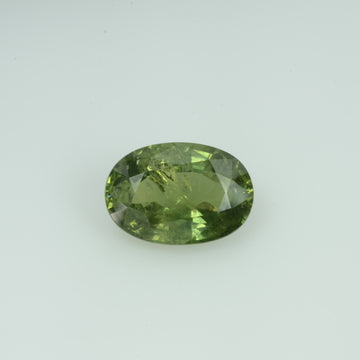 3.75 Cts Natural Green Sapphire Loose Gemstone Oval Cut