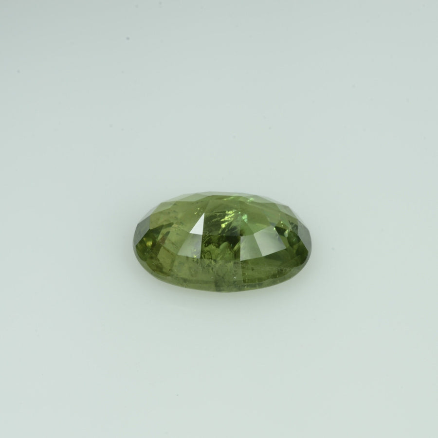 3.75 Cts Natural Green Sapphire Loose Gemstone Oval Cut