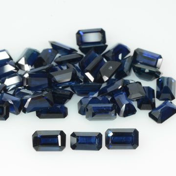 5x3 MM Natural Blue Sapphire Loose Gemstone Octagon Cut