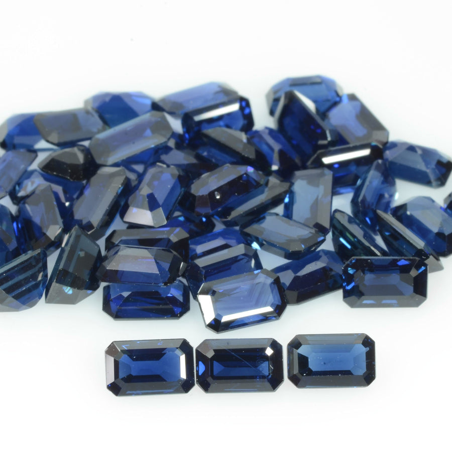 5x3 MM Natural Blue Sapphire Loose Gemstone Octagon Cut