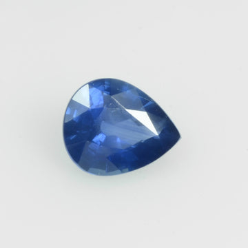 0.63 cts Natural Blue Sapphire Loose Gemstone Pear Cut