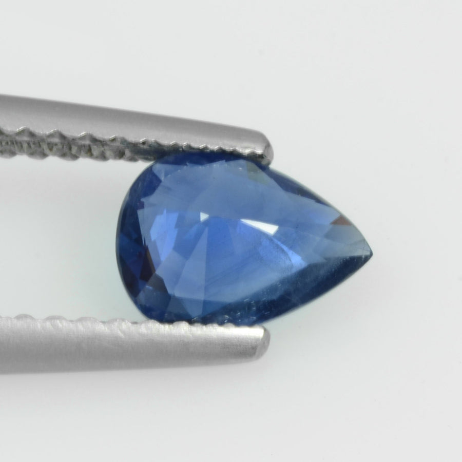 0.74 cts Natural Blue Sapphire Loose Gemstone Pear Cut