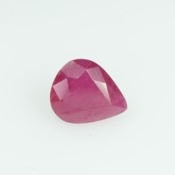 0.60 Cts Natural Burma Ruby Loose Gemstone Pear Cut