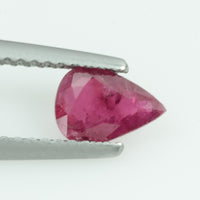 0.56 Cts Natural Burma Ruby Loose Gemstone Pear Cut