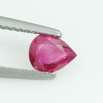 0.53 Cts Natural Burma Ruby Loose Gemstone Pear Cut