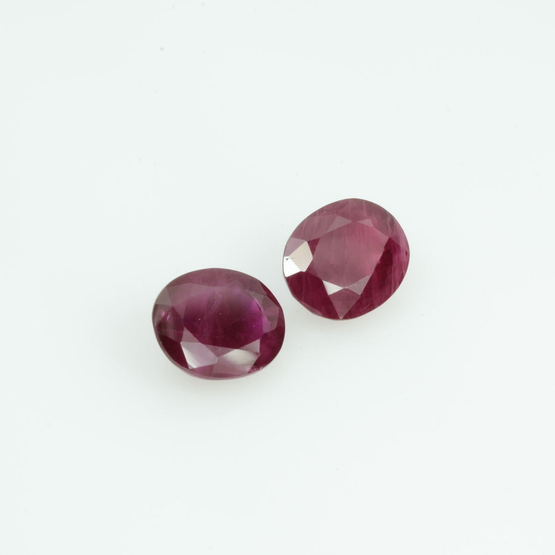 1.60 Cts Natural Pair Ruby Loose Gemstone Oval Cut