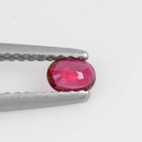 0.20 Cts Natural Ruby Loose Gemstone Oval Cut