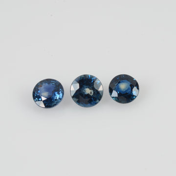 5.00 mm Natural Blue Sapphire Loose Gemstone Round Cut