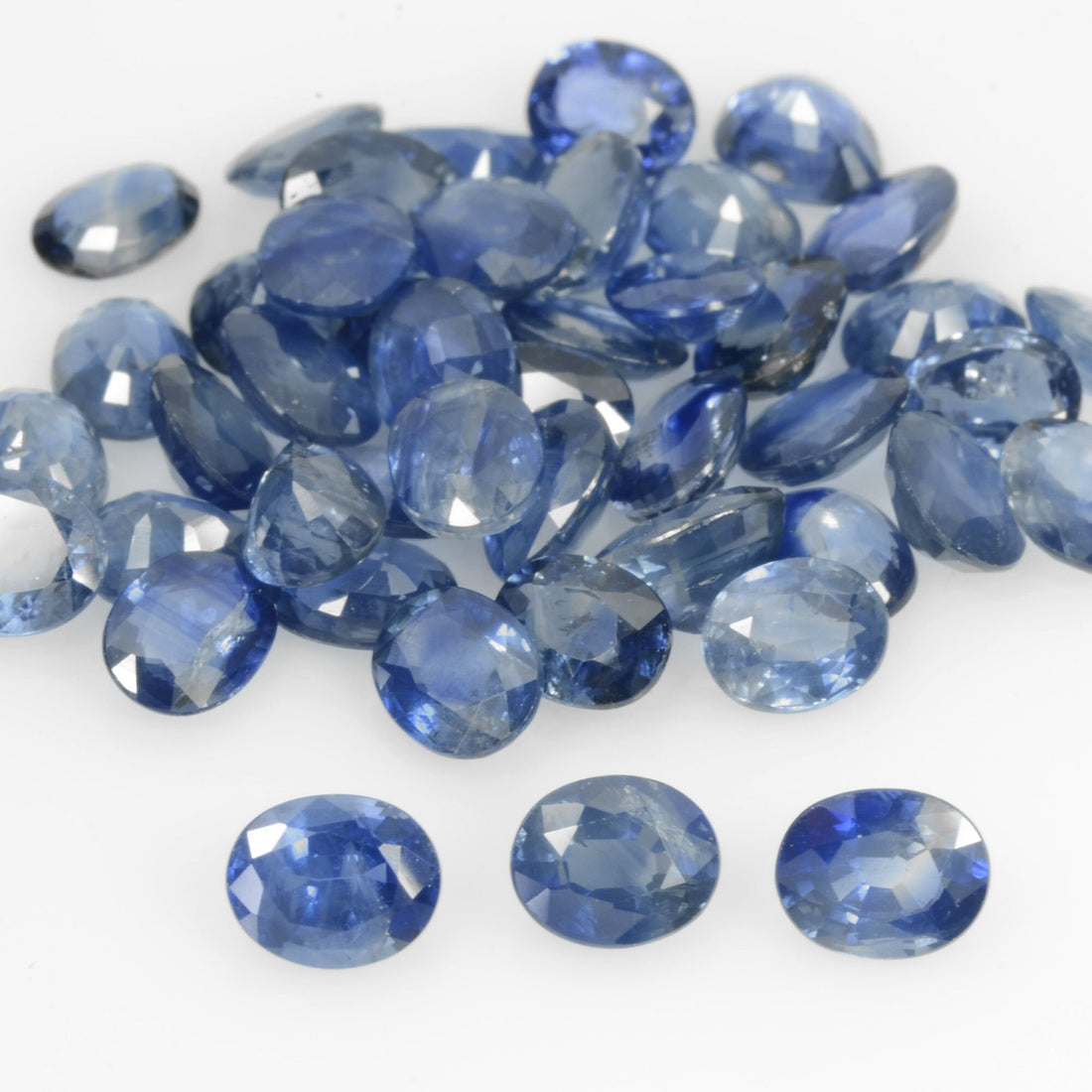 5x4 mm Natural Calibrated Blue Sapphire Loose Gemstone Oval Cut