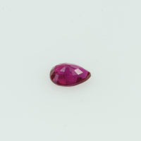 0.15 Cts Natural Ruby Loose Gemstone Pear Cut