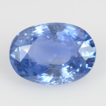 2.89 cts Unheated Natural Blue Sapphire Loose Gemstone Oval Cut Certified