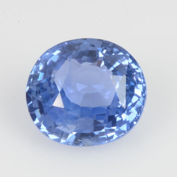 2.60 cts Unheated Natural Blue Sapphire Loose Gemstone Oval Cut Certified
