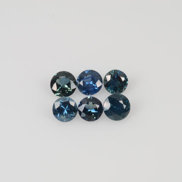 4.0 mm Natural Blue Sapphire Loose Gemstone Round Cut