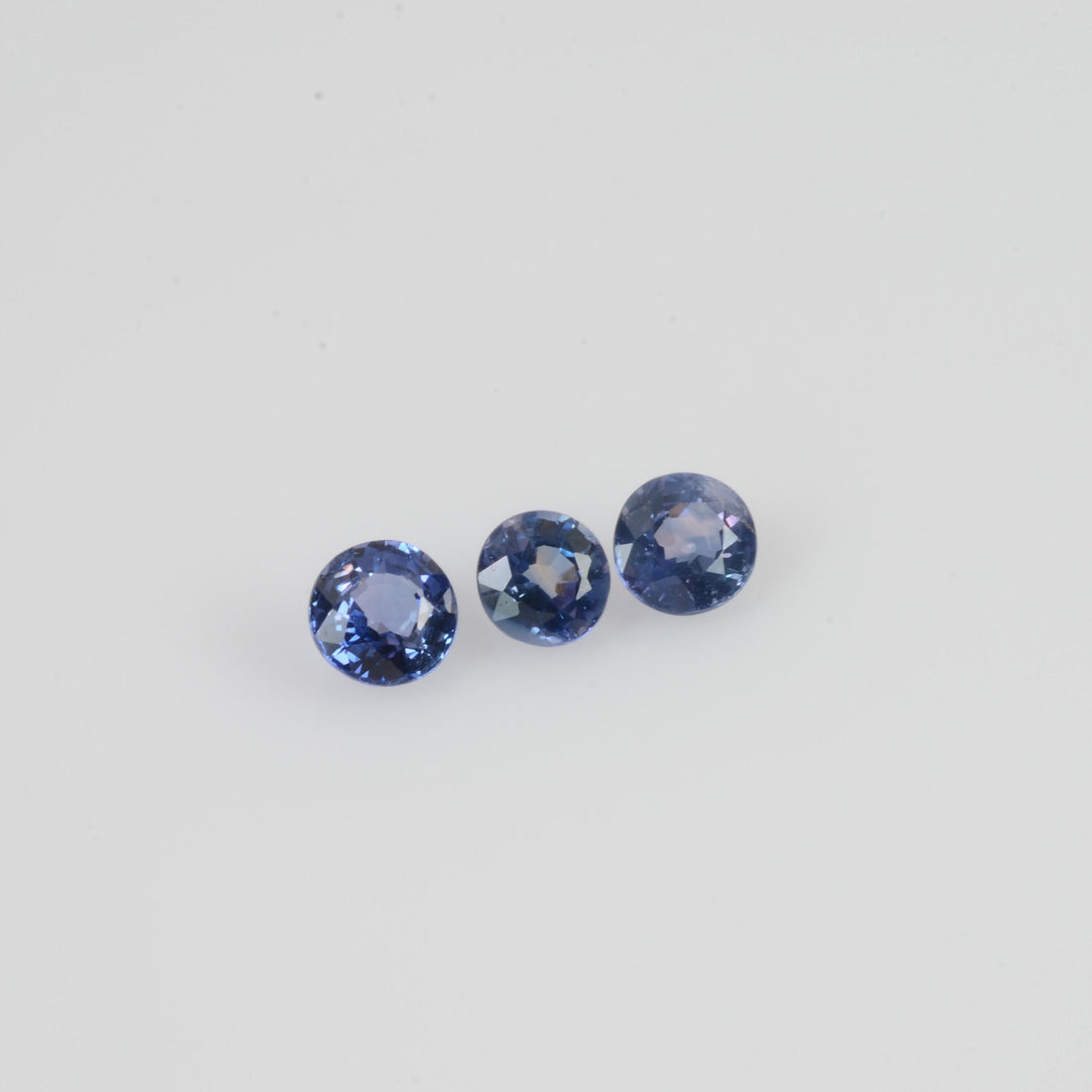 3.5-4.5 mm LOT Natural Blue Sapphire Loose Gemstone Round Cut