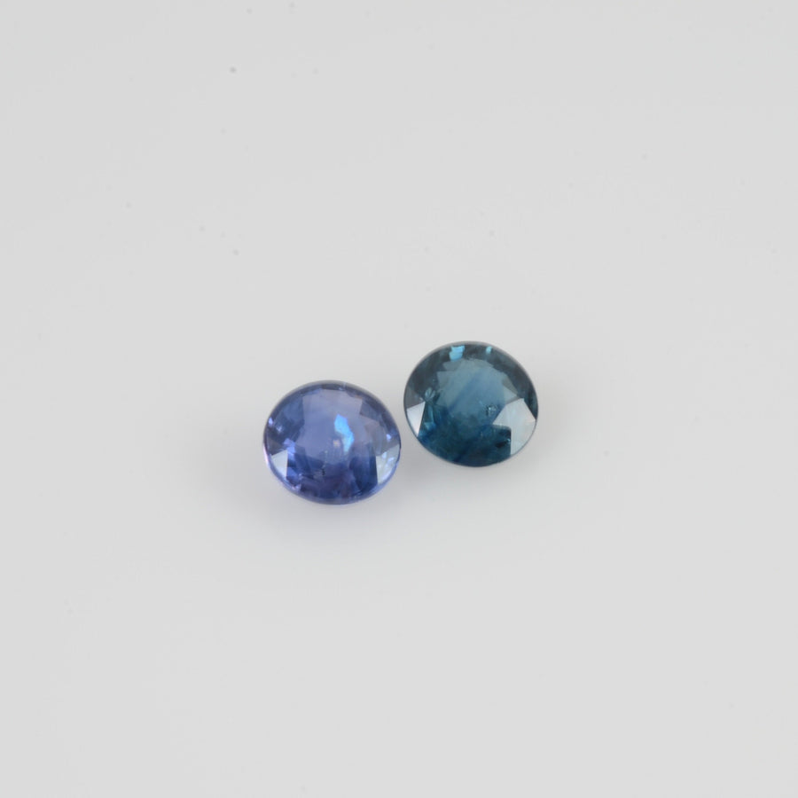 3.5-4.5 mm LOT Natural Blue Sapphire Loose Gemstone Round Cut