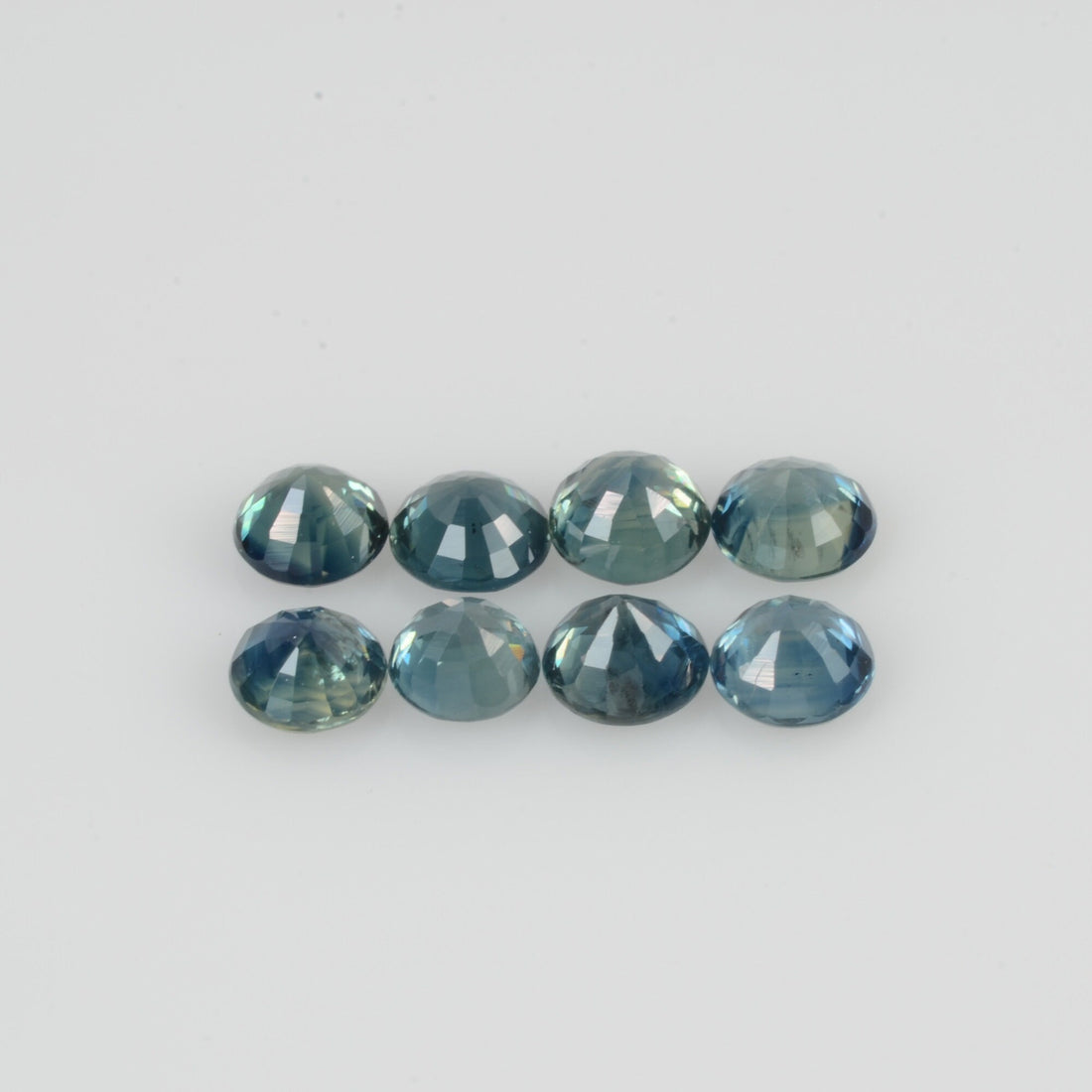 3.8-4.5 mm Natural Blue Sapphire Loose Pair Gemstone Round Cut