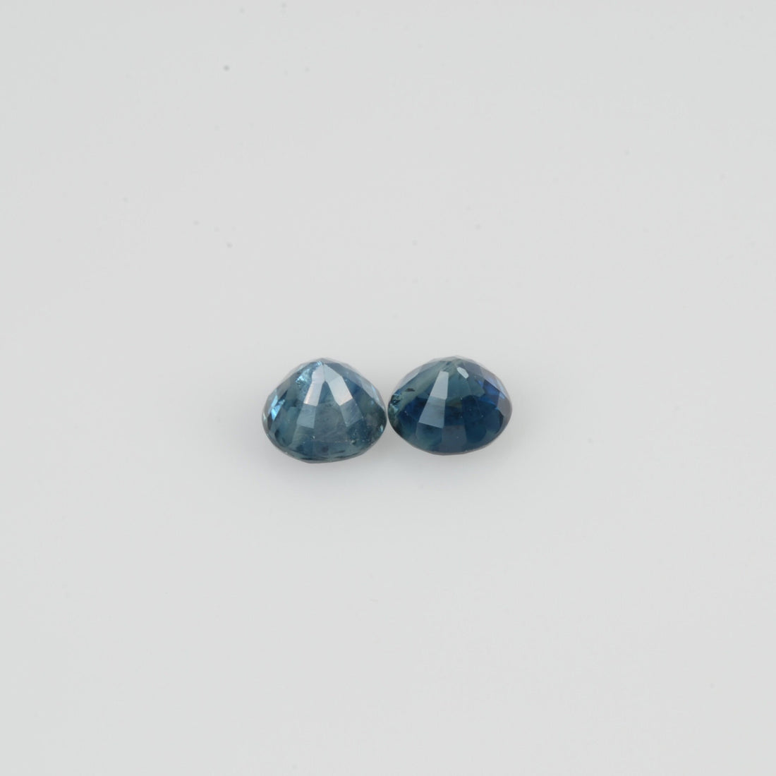 3.8-4.5 mm Natural Blue Sapphire Loose Pair Gemstone Round Cut