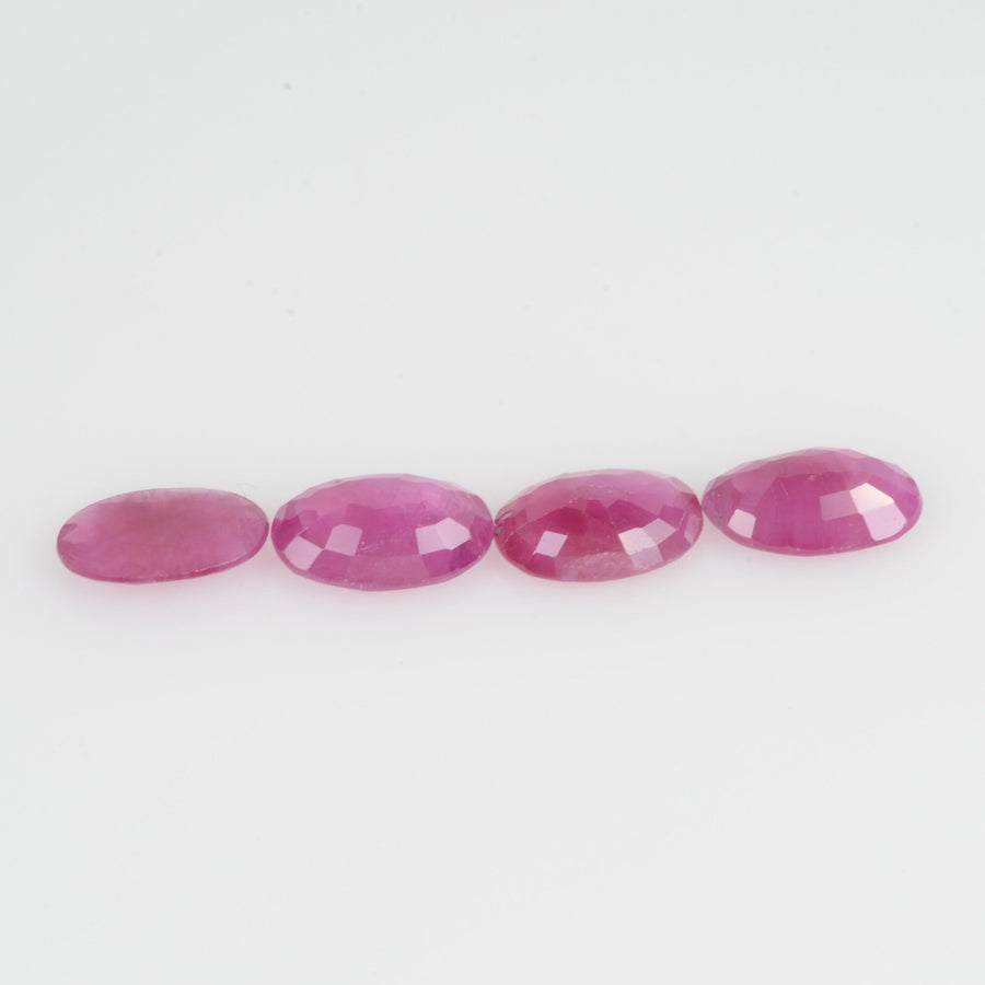 6x4 MM Natural Ruby Loose Gemstone Oval Cut