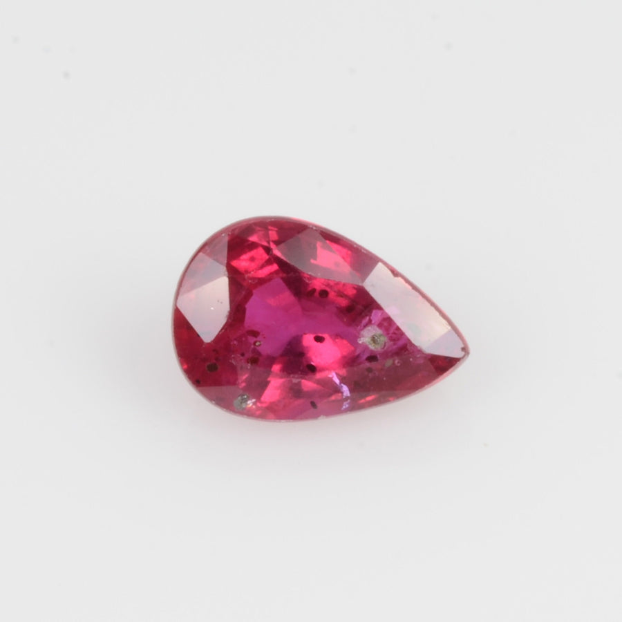 0.57 Cts Natural Ruby Loose Gemstone Pear Cut