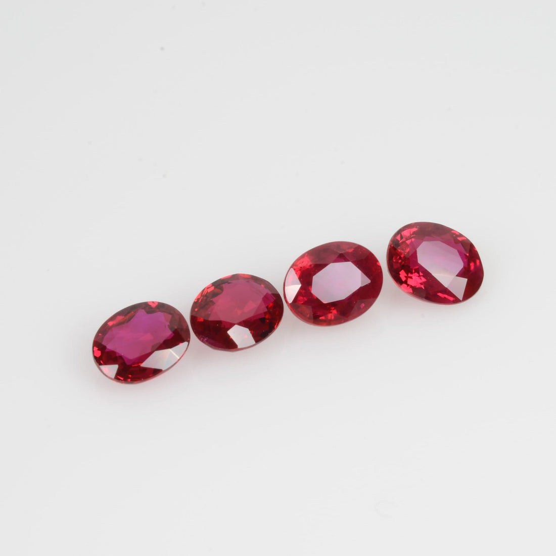 5x4 MM Natural Ruby Loose Gemstone Oval Cut