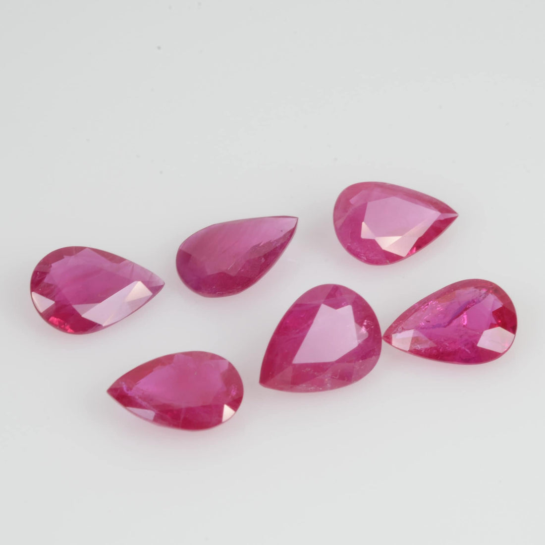 7x5 MM Natural Ruby Loose Gemstone Pear Cut