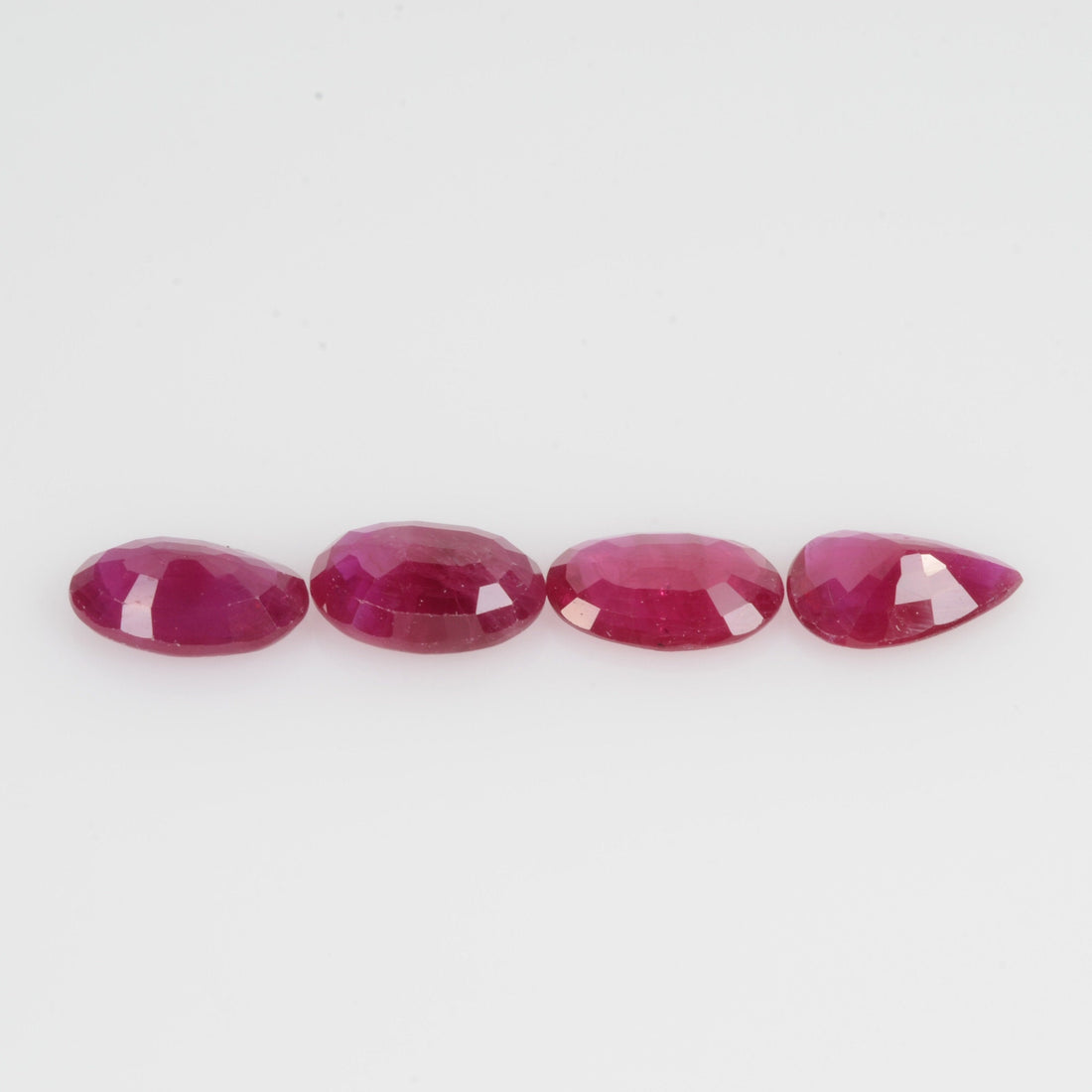 6x4 MM Natural Ruby Loose Gemstone Oval & Pear Cut