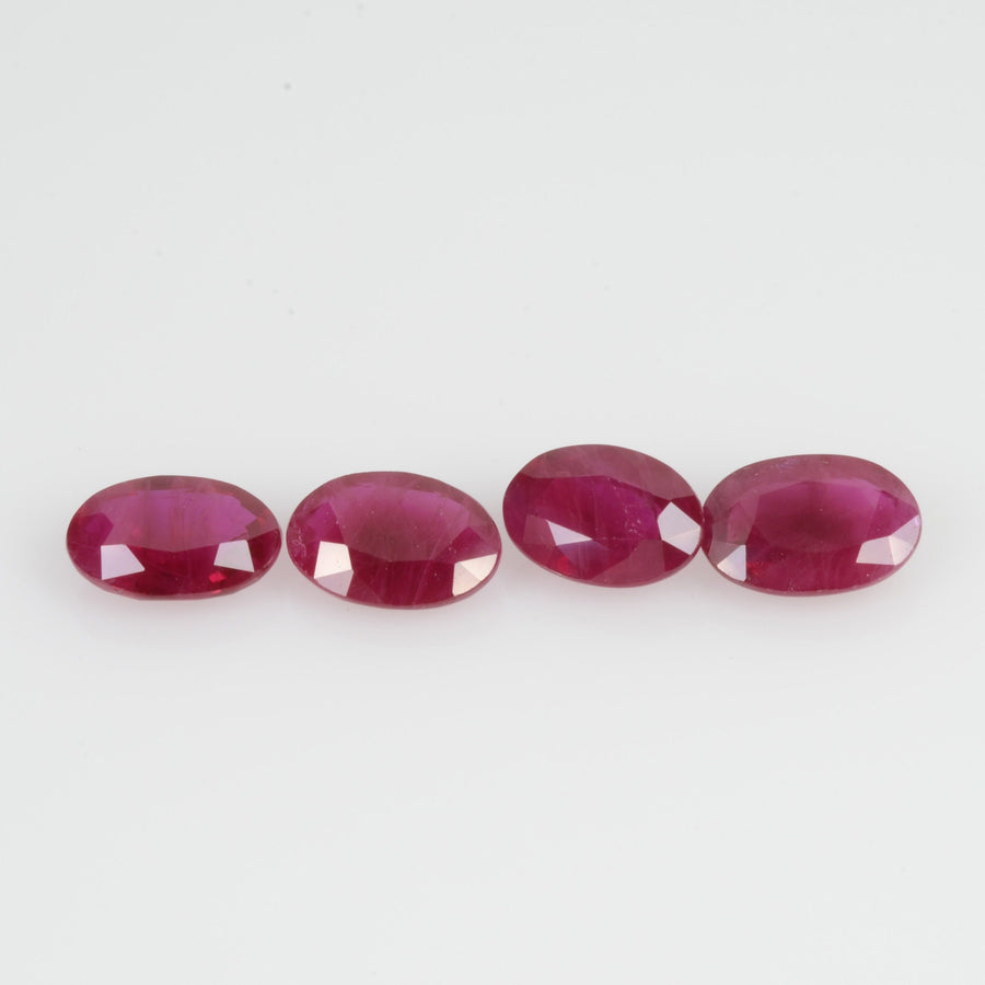 6x4 MM Natural Ruby Loose Gemstone Oval & Pear Cut