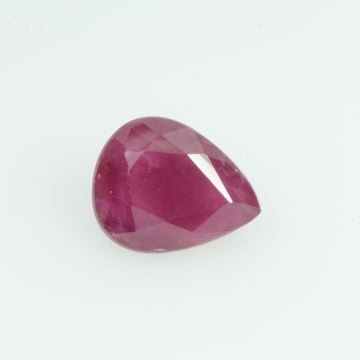 0.70 Cts Natural Burma Ruby Loose Gemstone Pear Cut