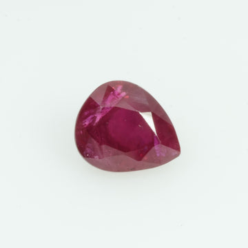 0.63 Cts Natural Burma Ruby Loose Gemstone Pear Cut