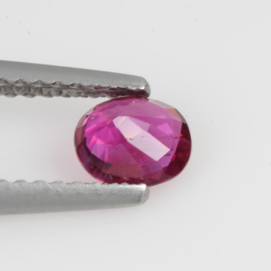 0.53 Cts Natural Ruby Loose Gemstone Oval Cut - Thai Gems Export Ltd.
