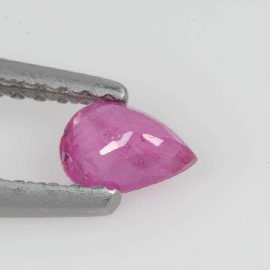 0.31 Cts Natural Pink Sapphire Loose Gemstone Pear Cut