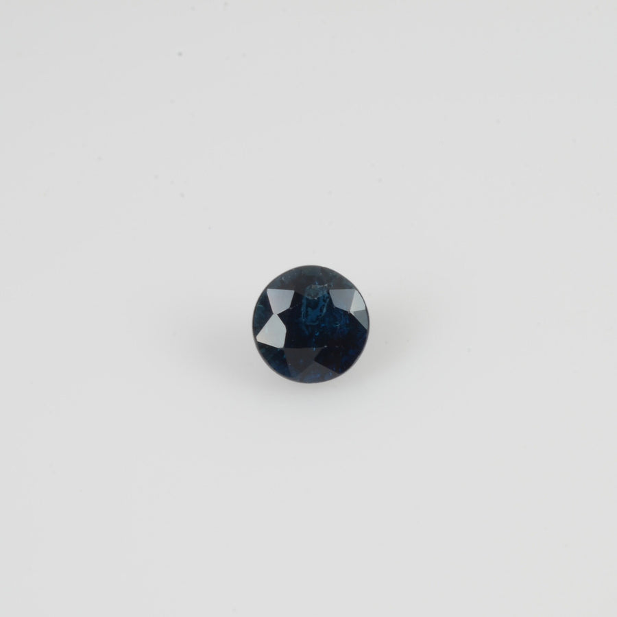 5.2 mm Natural Blue Sapphire Loose Gemstone Round Cut