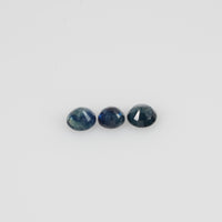 3.2-4.0 mm Natural Blue Sapphire Loose Gemstone Round Cut