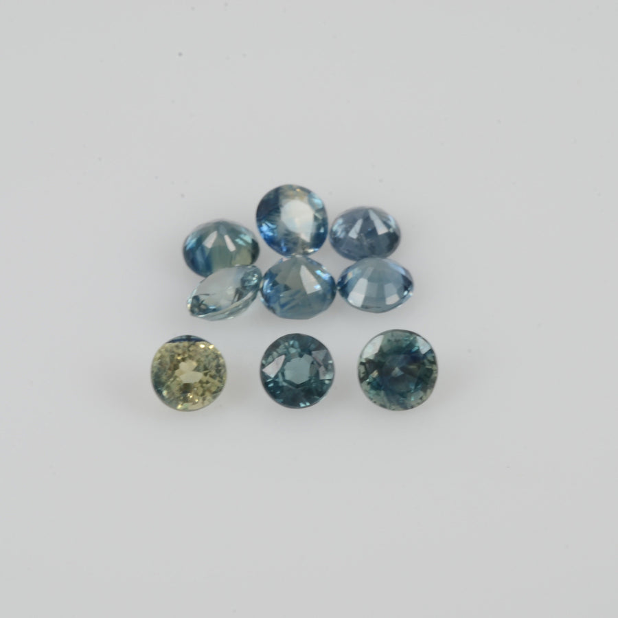 3.0-3.5 mm LOT  Natural Blue Sapphire Loose Gemstone Round Cut - Thai Gems Export Ltd.