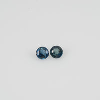 3.2-3.9 mm Natural Blue Sapphire Loose Gemstone Round Cut