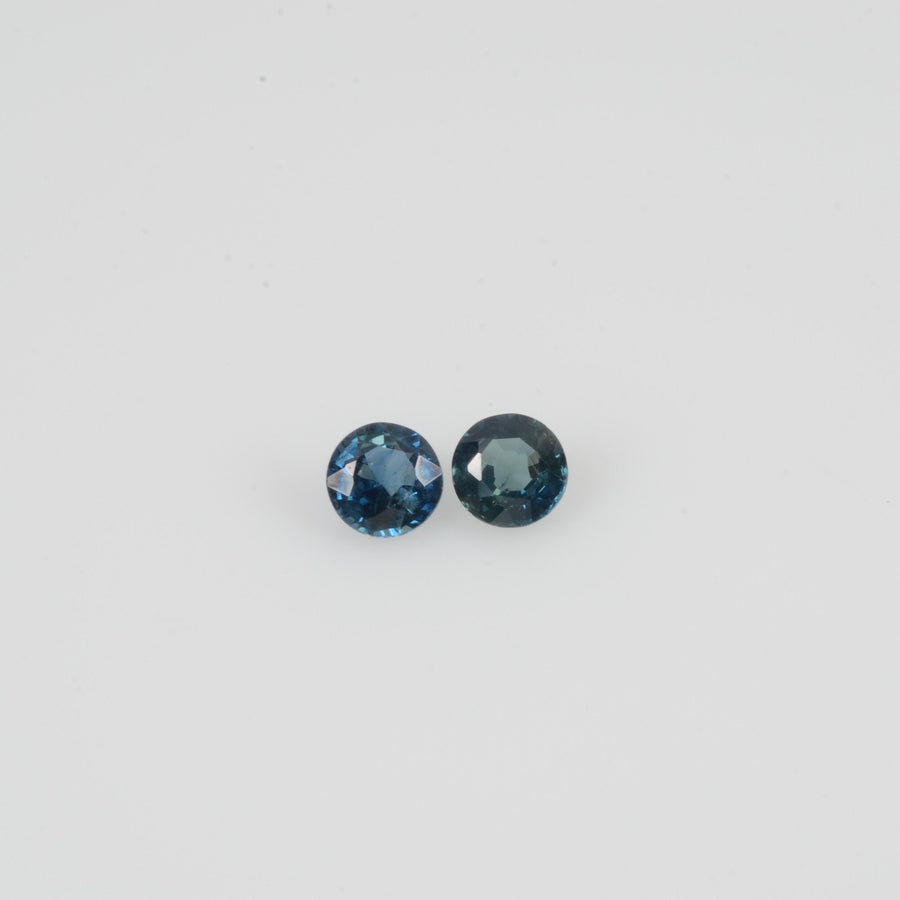 3.2-3.9 mm Natural Blue Sapphire Loose Gemstone Round Cut