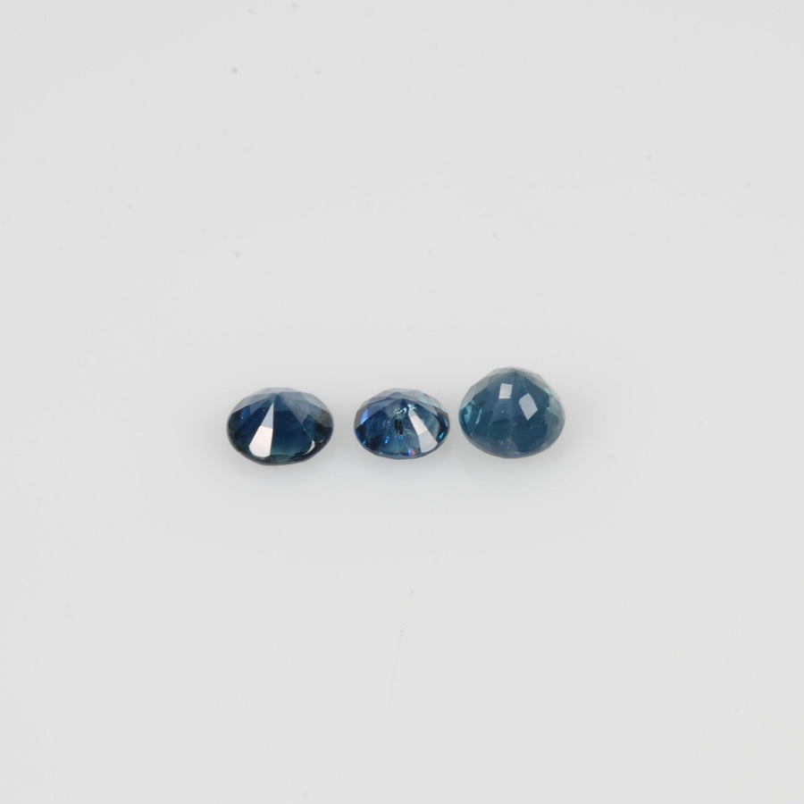 3.5-4.0 mm Natural Blue Sapphire Loose Gemstone Round Cut