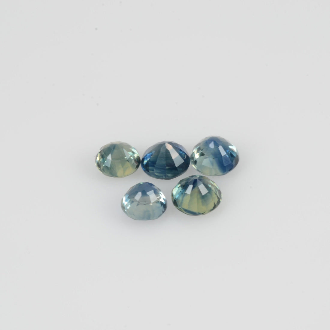 3.8-4.5 mm Natural Blue Sapphire Loose Pair Gemstone Round Cut