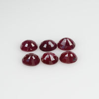 LOTS:5x4 MM Natural Ruby Loose Gemstone Oval Cut