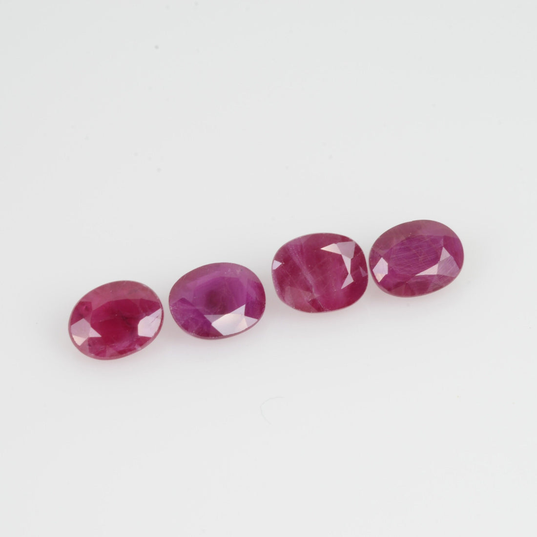 5x4 MM Natural Ruby Loose Gemstone Oval Cut