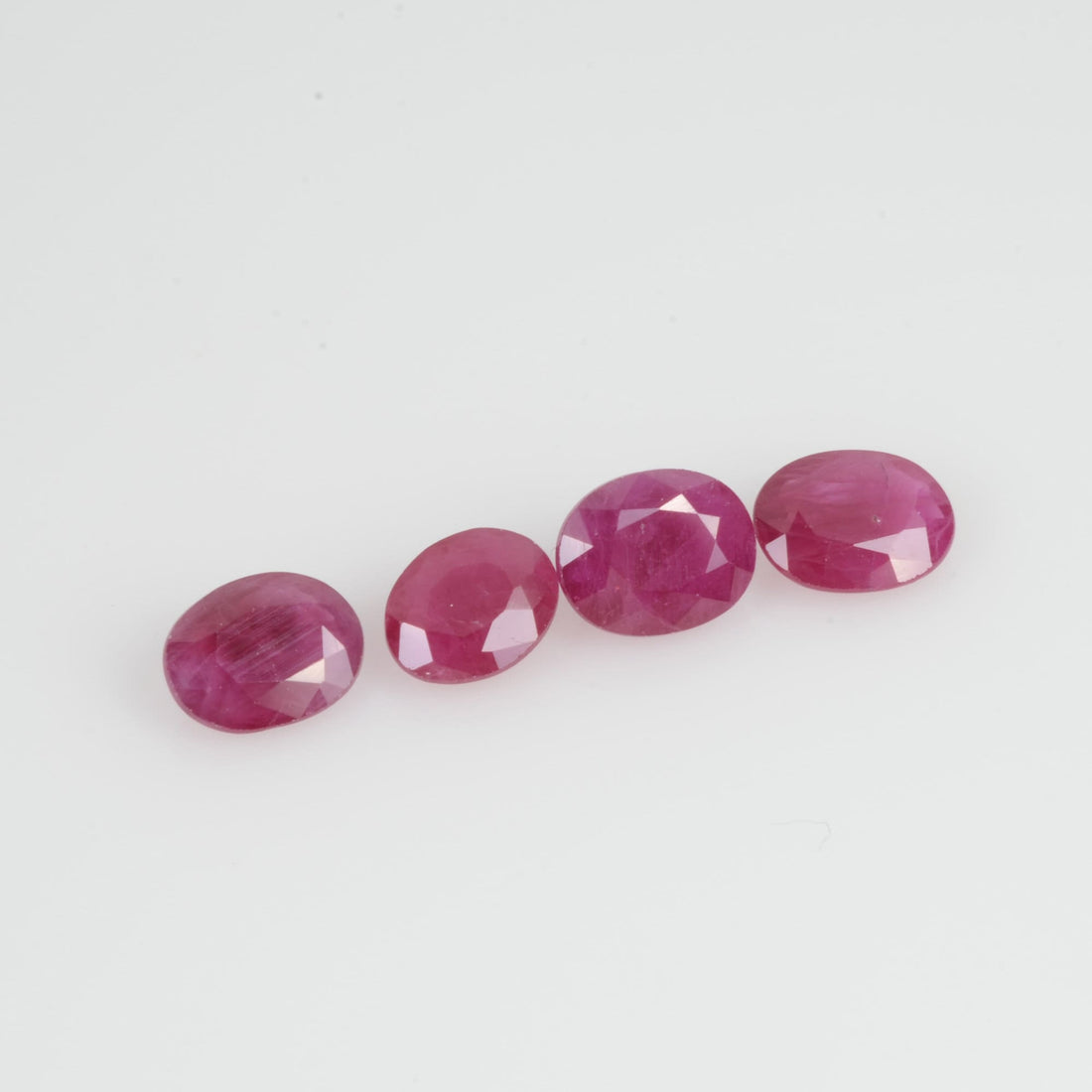 5x4 MM Natural Ruby Loose Gemstone Oval Cut