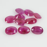 7x5 MM Natural Ruby Loose Gemstone Oval Cut