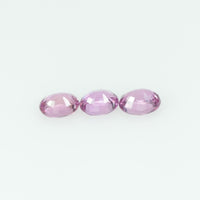 4x3 Natural Pink Sapphire Loose Gemstone oval Cut