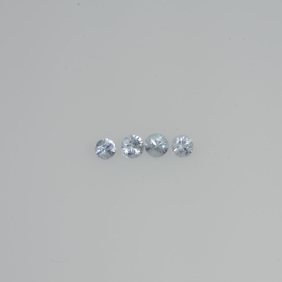 1.5-2.5 mm Natural Bluish white Sapphire Loose Vs Quality Gemstone Round Diamond Cut