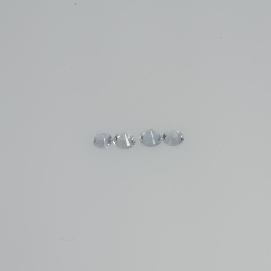 1.5-2.5 mm Natural Bluish white Sapphire Loose Vs Quality Gemstone Round Diamond Cut