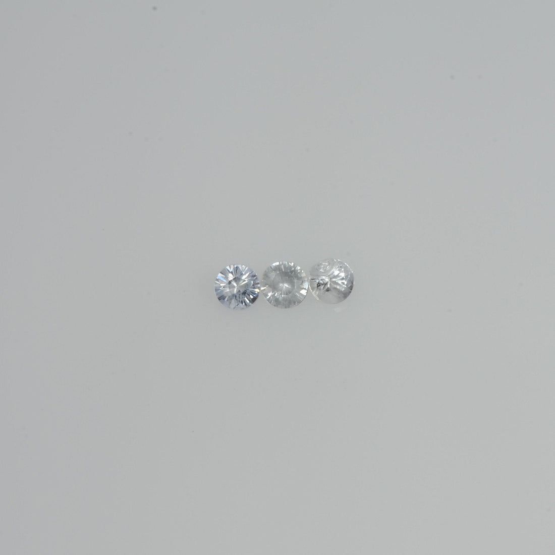 1.5-2.5 mm Natural Fancy white Sapphire Loose Vs Quality  Gemstone Round Diamond Cut - Thai Gems Export Ltd.